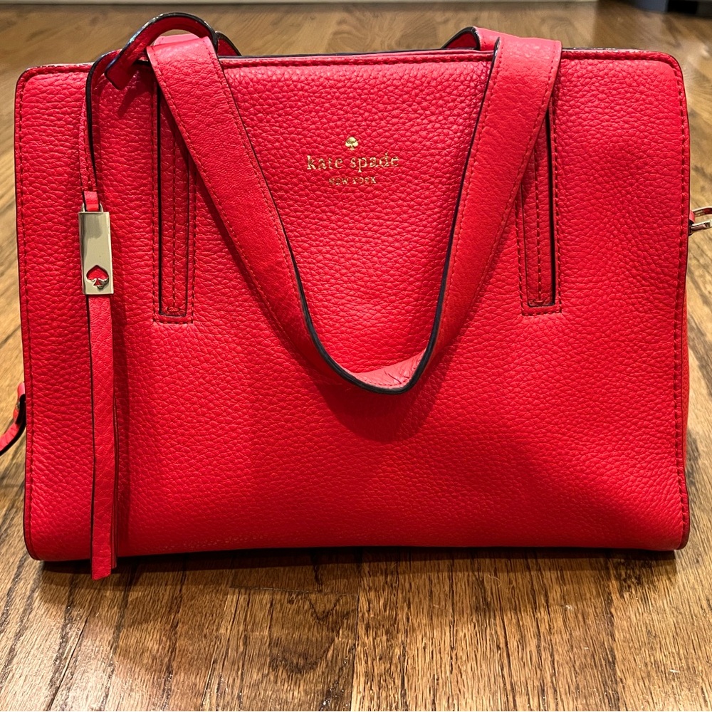 Kate Spade. Watermelon Pink Zipper Satchel.